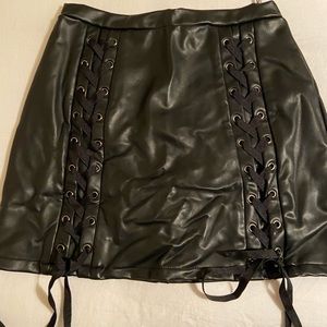 Leather skirt